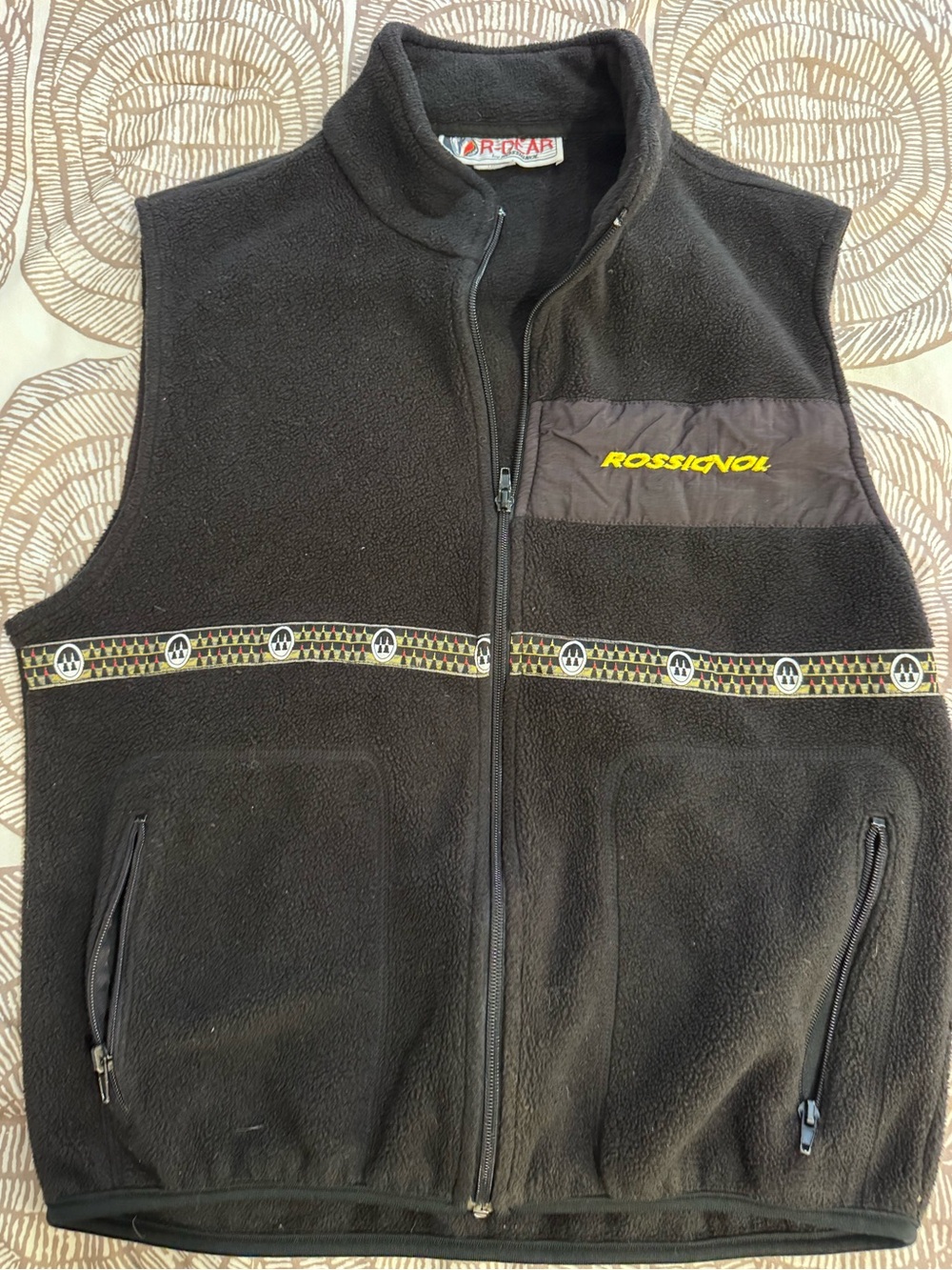 Vintage Rossignol R-Gear Fleece Ski Vest – Large